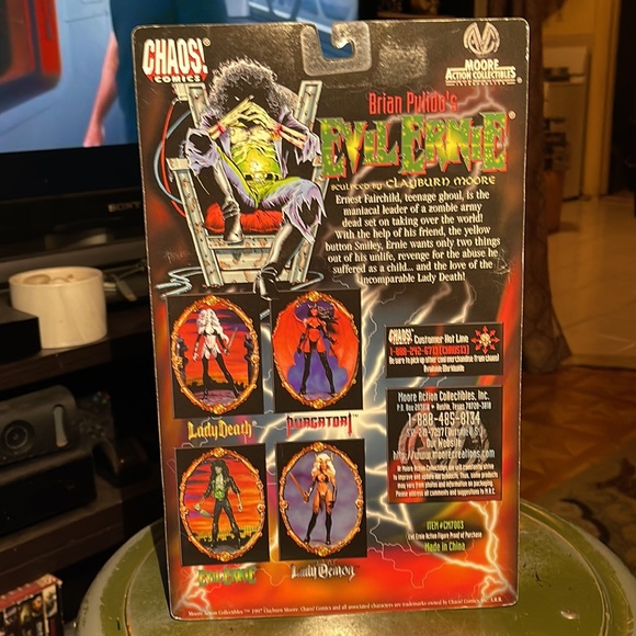 CHAOS! COMICS 1997 BRIAN PULIDO’S 🔥EVIL ERNIE🔥 Sculptor Clayburn Moore VTG ☠️ - Picture 6 of 15